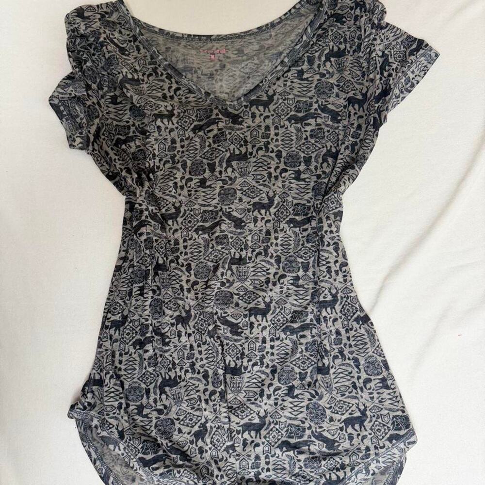 Mudd woodland animal print tee
